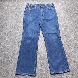 Vintage Levis 517 Jeans Men 34x30 Blue Orange Tab USA 90s Bootcut